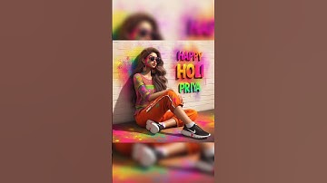 Happy Holi 3D AI PHOTO FREE #aiphotoediting #bingimagecreator #shorts #happyrepublicday