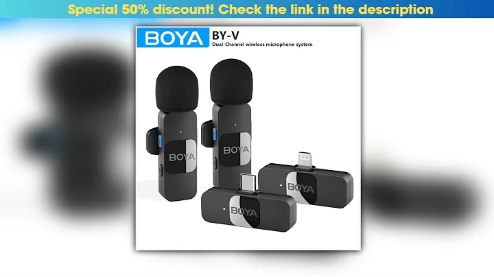 BOYA BYV Wireless Lavalier Microphone for iPhone 1516 Series Samsung TECNO REDMI Typec Devices