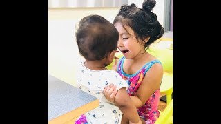 Big Sister  Holding With Her Baby Brother And Sing A Song | Candy Azaan