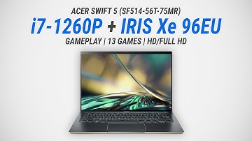 Core i7-1260P + Iris Xe G7 (96EU): Test in 13 games at 720p/1080p