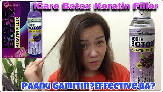 iCare BOTOX KERATIN Filler TREATMENT/ review and product demo | Irene Nicer screenshot 3