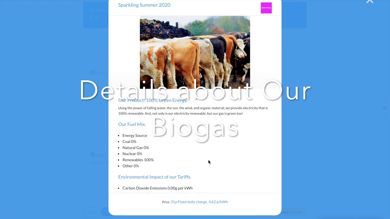 2Degrees.Energy UK Online Smart Energy Calculator - Step 2: Make Your Selection