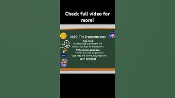 Algorand tokenomics, from our Algorand explained video. Full video in Profile. #algorand #web3