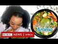 My grandma's Okra and Spinach Eba | Aroma - BBC Africa