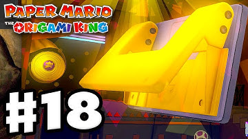 Hole Punch Boss Fight! - Paper Mario: The Origami King - Gameplay Walkthrough Part 18
