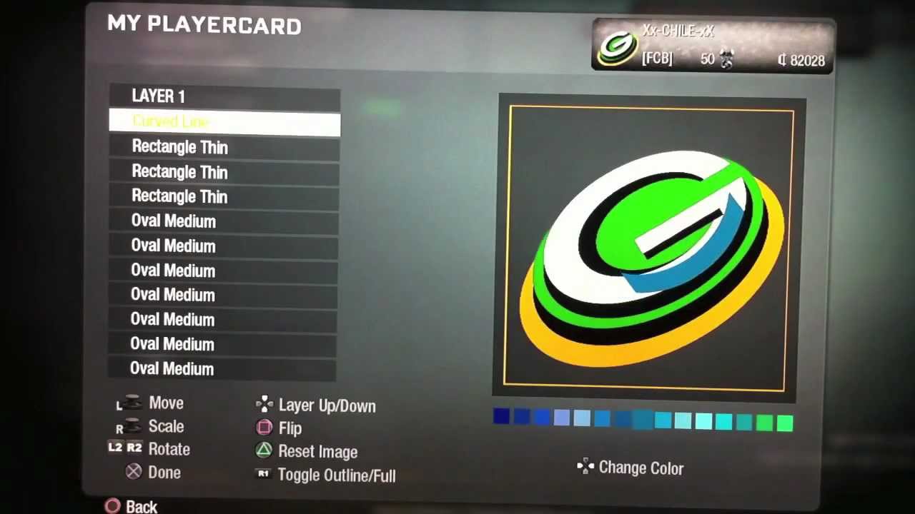 Black Ops Custom Emblem Tutorial -best 3D Green Bay Packers Logo