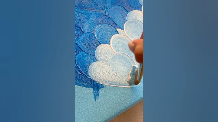 EASY DRAWING IDEA🎨 BLUE + WHITE HEART 💙🤍  #art #artist #painting #affirmartistua thumbnail