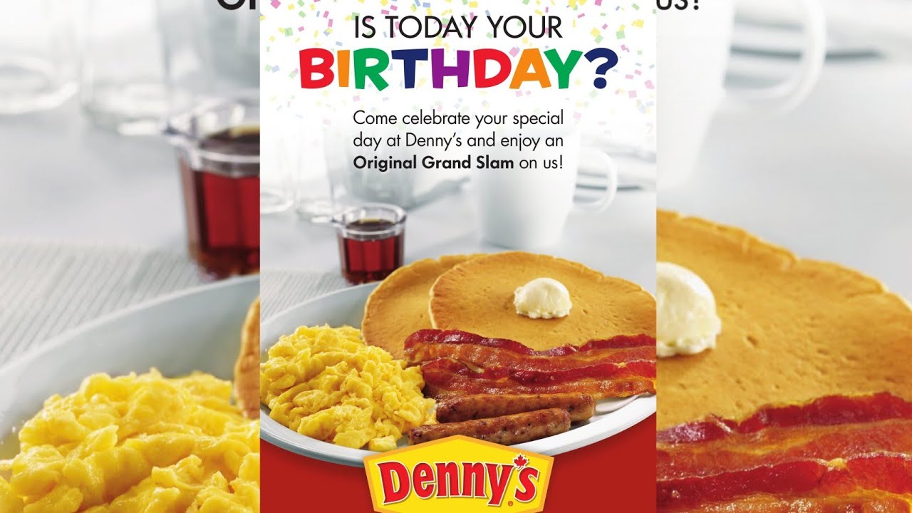 Message me for scannable code DENNYS free breakfast : r/Freefood