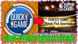 HOW TO PERFECT WIN EVERY QUICK GAME!! NBA SuperCard New Player Tips & Guide!! Never Lose Again!! screenshot 2