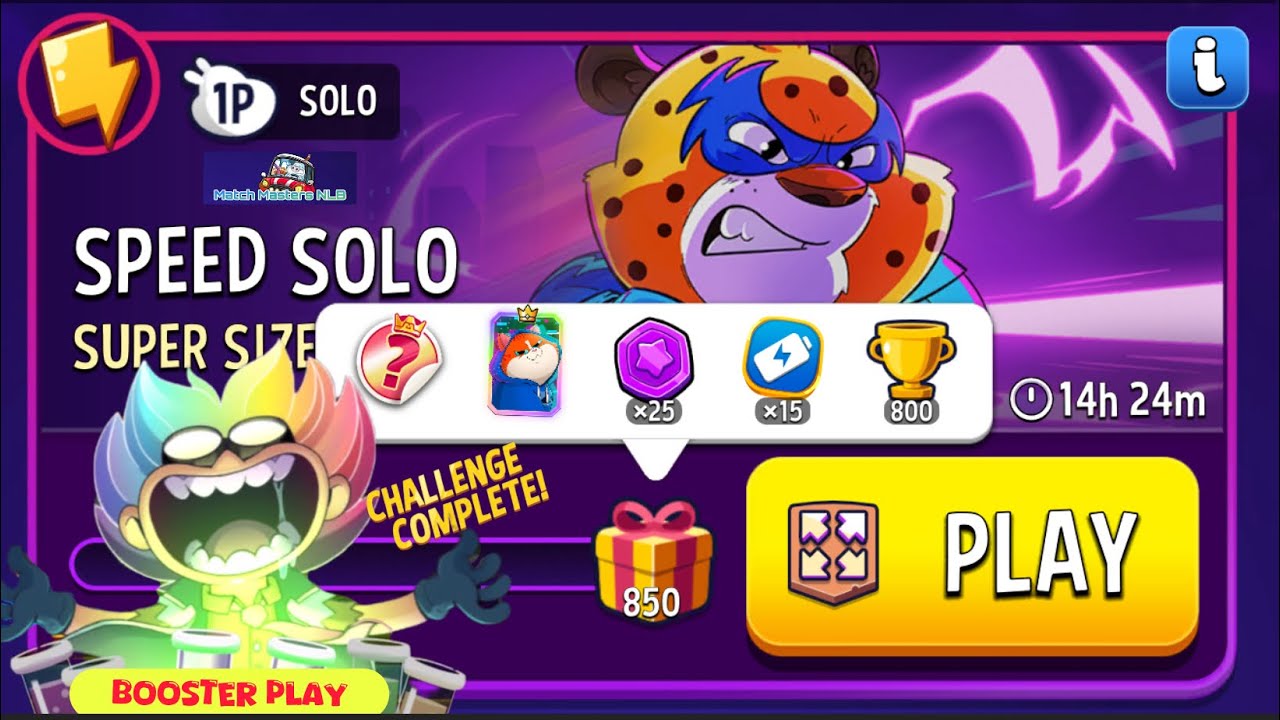 Match Masters Solo Challenge Speed Super Sized square ⬜ 850