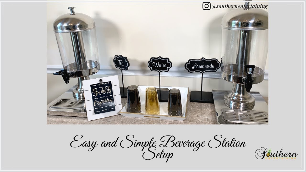 How To Set Up A Beverage Station For Summer Entertaining - Southern State  of Mind Blog by Heather