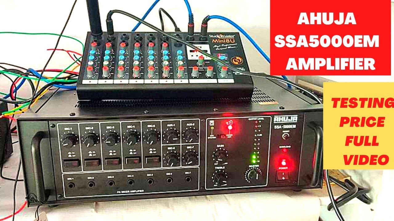 AHUJA SSA5000EM AMPLIFIER TESTING PRICE FULL VIDEO YouTube