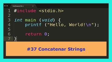 Tutorial de C #37 - Concatenar Strings