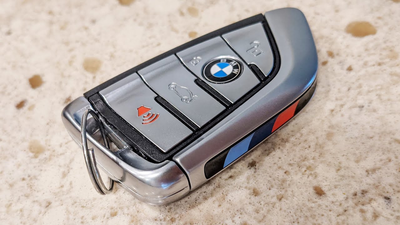 BMW Remote Key Fob battery replacement, battery change BMW M5 X5, X6, etc.  - YouTube
