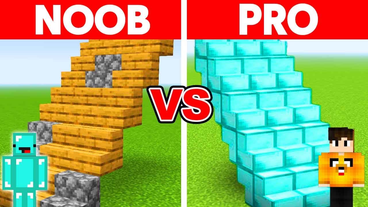 Minecraft NOOB vs PRO_ LONGEST STAIRCASE BUILD CHALLENGE - video Dailymotion