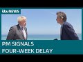 Interview in full: Johnson signals four-week delay to end of England’s Covid lockdown | ITV News