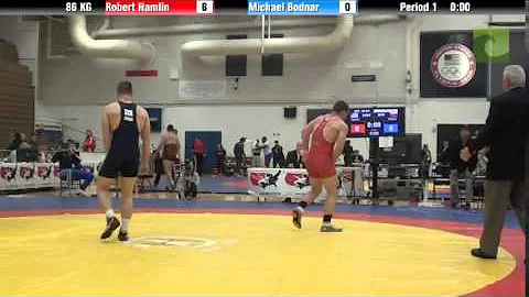 86 KG QF - Robert Hamlin (LVAC) vs. Michael Bodnar...