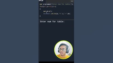 How to print table in javascript #coding #programming #trending #javascript