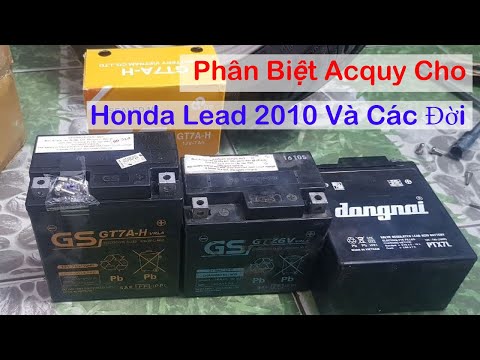 Video Phân Biệt Acquy Cho Lead 2010 Và Các Đời Sau - youtube