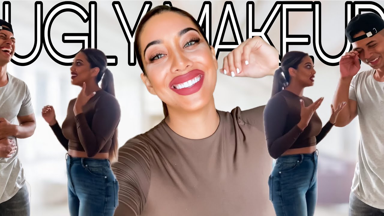 Doing my MakeUp UGLY to see how my husband reacts *hilarious* PRANK!