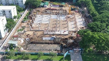 Tiến độ thi công Nhà xưởng cao tầng - KCN Long Hậu - 26/06/2019