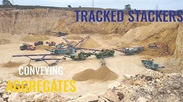 EDGE Tracked Stackers Conveying Aggregates