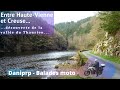 La valle du thaurion entre creuse et haute vienne en moto honda cb500x