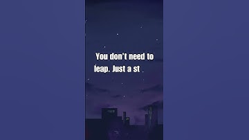 Big Leaps Aren’t Required. Steady Steps Are. #thequietpush #shorts