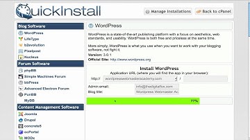 Installing Wordpress with 1-Click using Host Gator cPanel