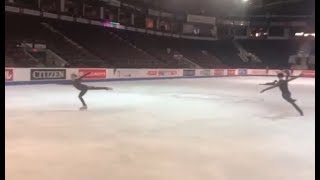Skate Canada Gala Practice - Yuzuru Hanyu & Alexandra Trusova SBS 4T