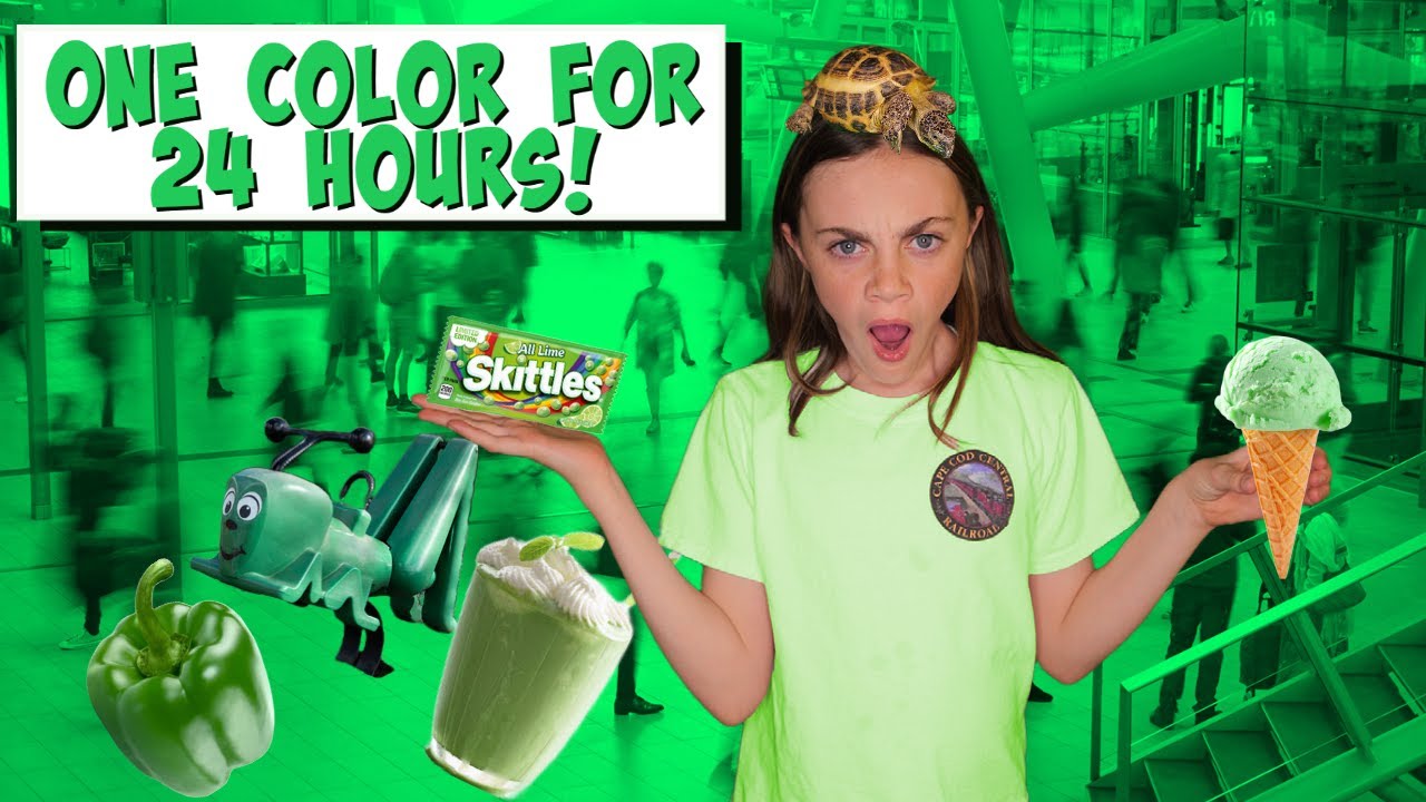 ONE COLOR CHALLENGE - 24 HOURS! - YouTube