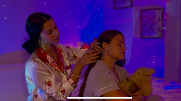 Nostalgic Sleepover ASMR with @ChelsASMR 🌙 | Skincare, Back Scratches & Hair Brushing