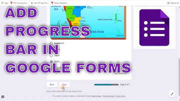 How to add progress bar in google forms