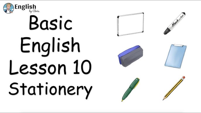 ผู้เริ่มต้น English - Lesson 9 - Stationery - Youtube