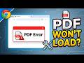 How to Fix "An Error Occurred While Loading the PDF" in Chrome