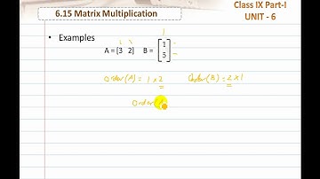 UNIT 6 Lec 07: Matrix Multiplication