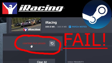 How to fix iRacing update content file locked on steam