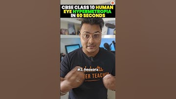 Human Eye & the Colourful World | Hypermetropia in 60 Secs | Class 10 Physics - Science | CBSE 2024