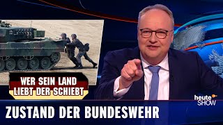 Kaum Munition: Die Bundeswehr könnte uns nur für zwei Tage verteidigen | heute-show vom 25.11.2022