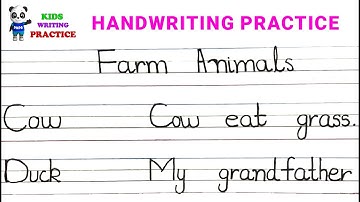 Handwriting practice for kids | Writing skills in english | handwriting practice