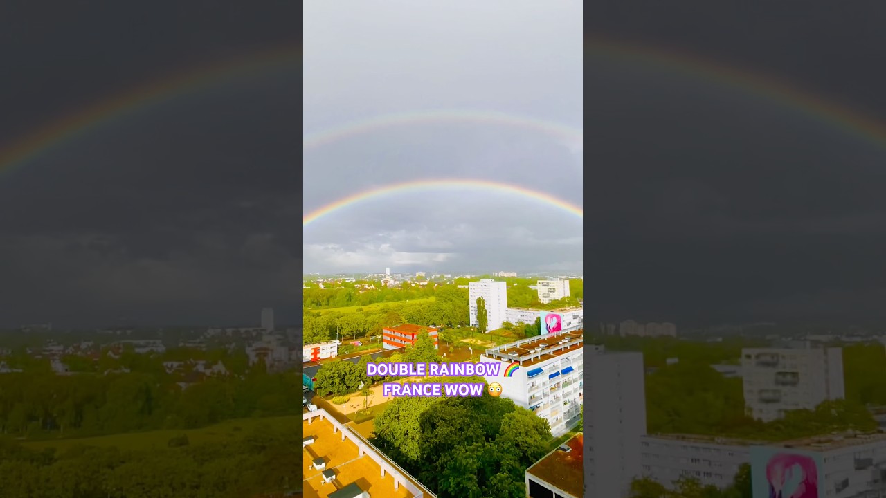 📍France double rainbow🌈 #parisroad #travel #france #shortsfeed #shorts #fypシ #india #ytshorts #fyp