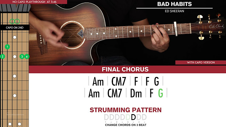 Bad Habits Guitar version - Guitar performance video thumbnail