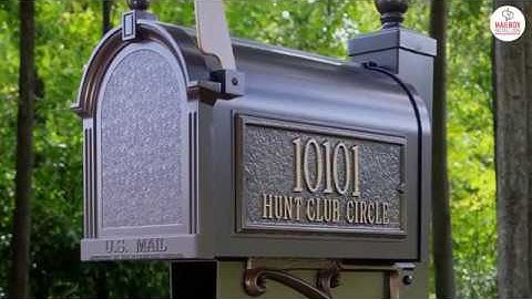 How to Install Whitehall Mailbox Side Address Plaques - Five Easy Steps Video by MailboxInstall.com