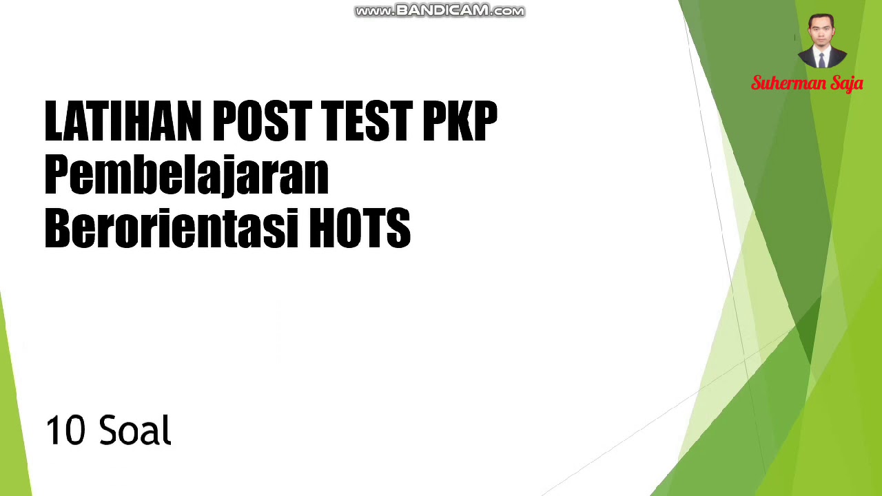 10 Soal Penting Pembelajaran Hots Post Tes Pkp Youtube