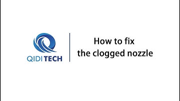 How to fix the clogged nozzle