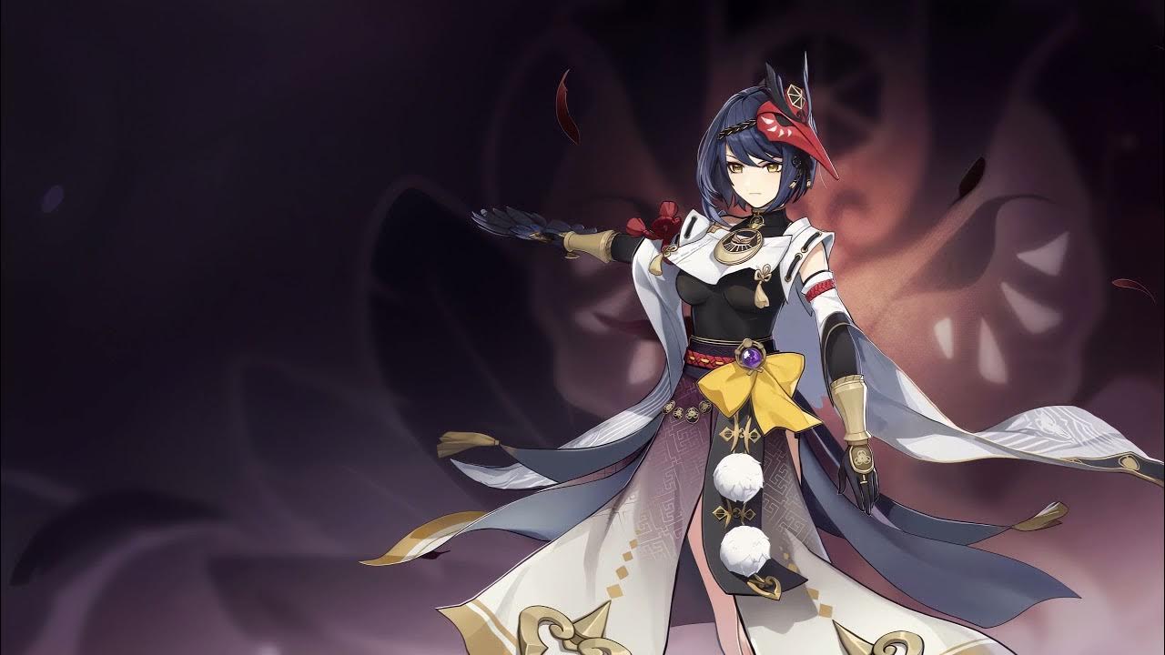 Kujou Sara Live Wallpaper Engine | Genshin Impact ~ 4k Remaster 120fps