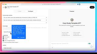 How to Create a Case Study Template GPT on ChatGPT (Step-by-Step)