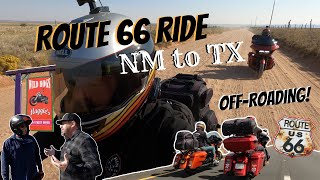 Route 66 Ride  New Mexico to Texas | Entire Route 66 Ride  Part 3 | Motorcycle Road Trip | 2020