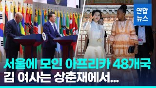 한국서 아프리카 48개국과 첫 정상회의…배우자 오찬 행사도 / 연합뉴스 (Yonhapnews)