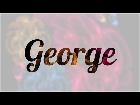 Vídeo: El Significado Del Nombre George